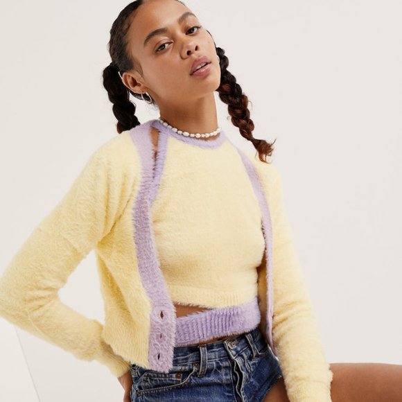 NWT Sheila Cropped Cardigan - For Love & Lemons - Picture 5 of 5